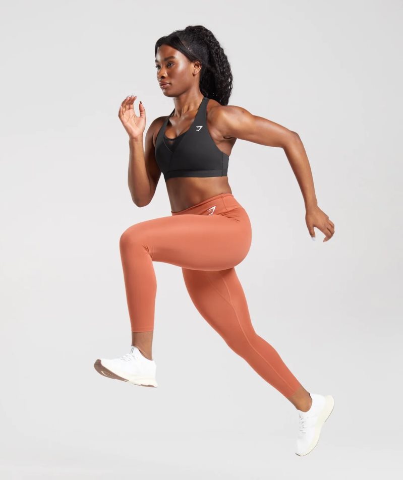 Women's Gymshark Training Leggings Orange | NZ 8RCVES